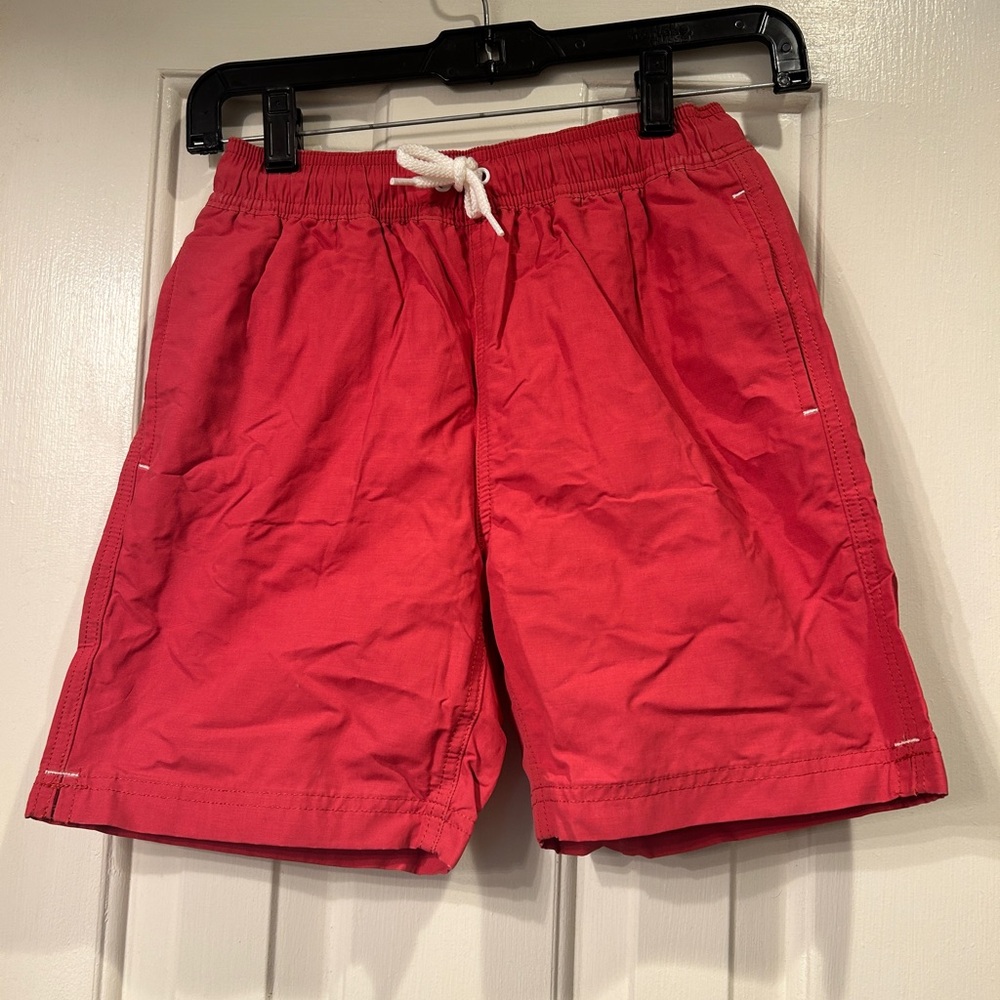 J Crew NWT Crewcuts Swim Trunks Red Boys Size 10